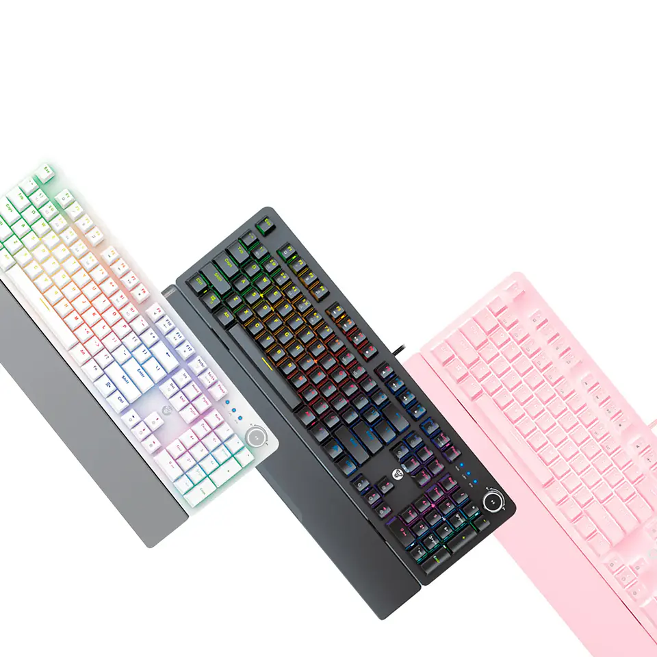 Teclado Mecánico Fantech Maxpower MK853 Space, Red Switch 2