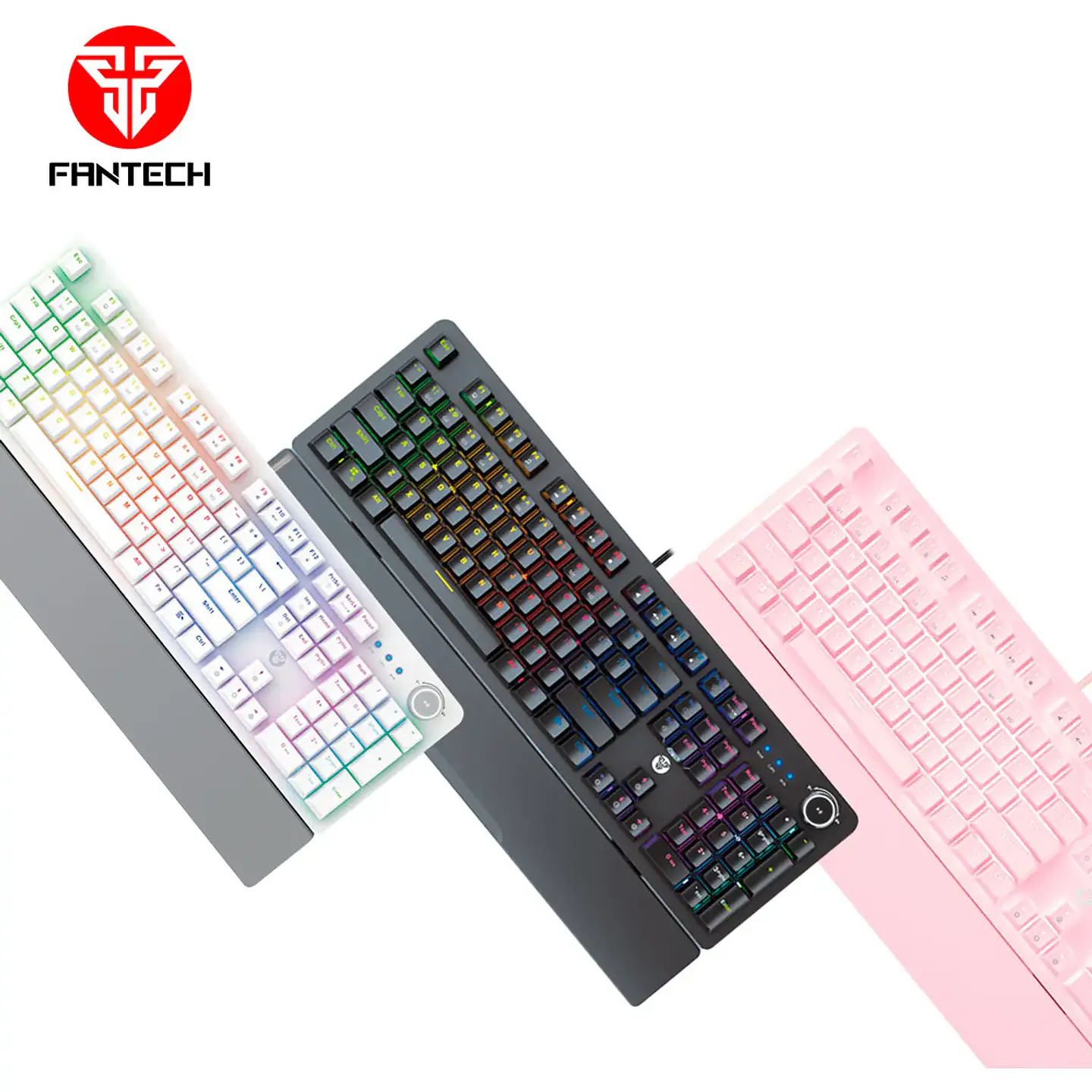 Teclado Mecánico Fantech Maxpower MK853 Black, Red Switch 3