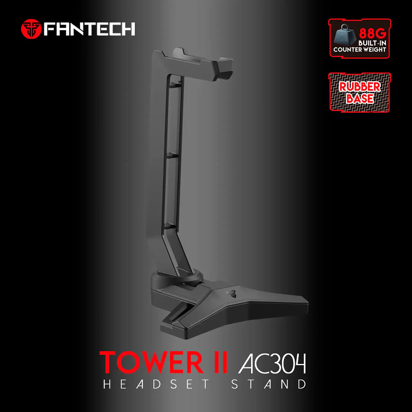 Soporte Fantech para audífonos Tower II AC304 Black 2024 5