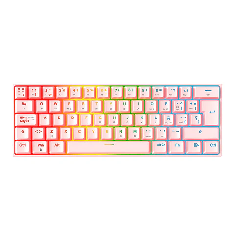 Teclado Mecánico al 60% Fantech MAXFIT61 MK857 Sakura Edition