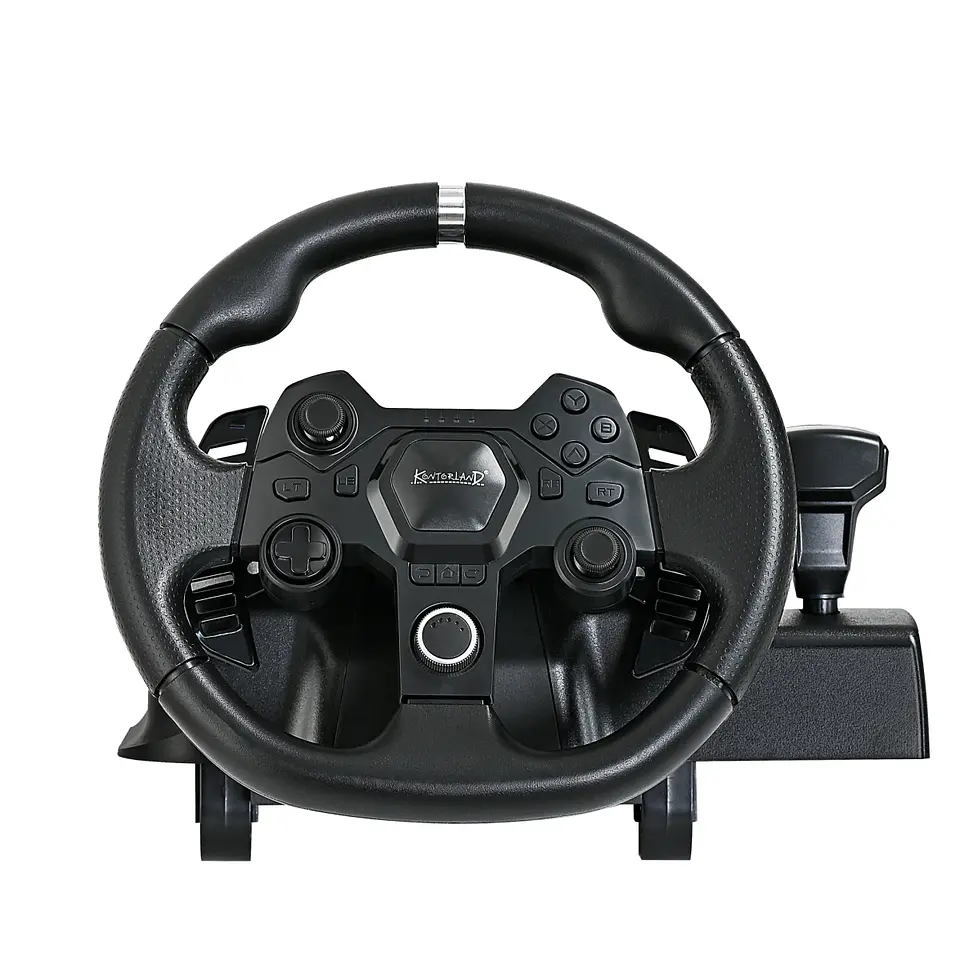 Volante Kontorland AP7 Gaming Racing Wheel PC-PS3-PS4-XBONE-N-Switch-Android 1