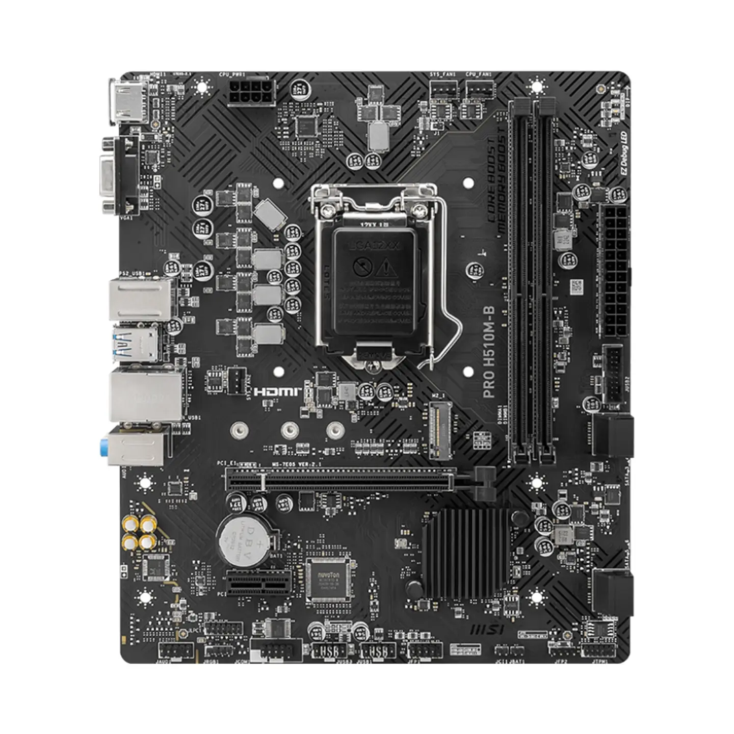 Placa Madre MSI PRO H510M-B, LGA1200, 2x DDR4, M.2, microATX 2