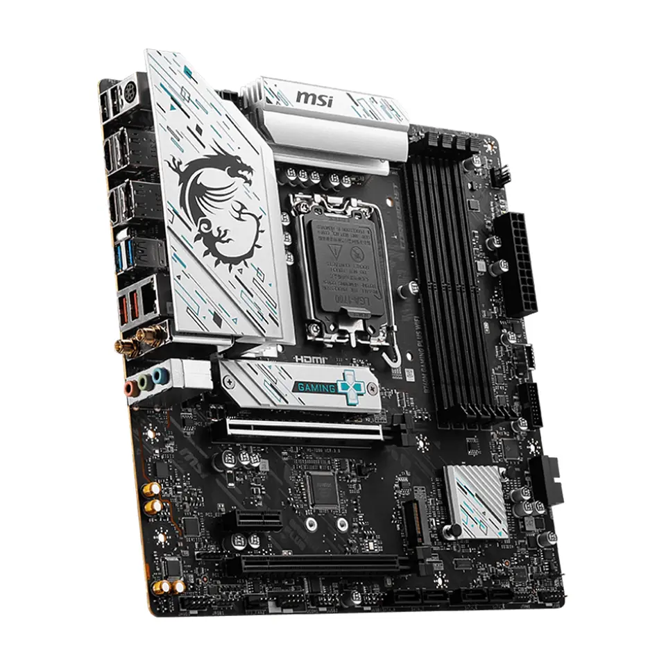 Placa Madre MSI B760M Gaming Plus Wifi LGA 1700, 4xDDR5 mATX 4