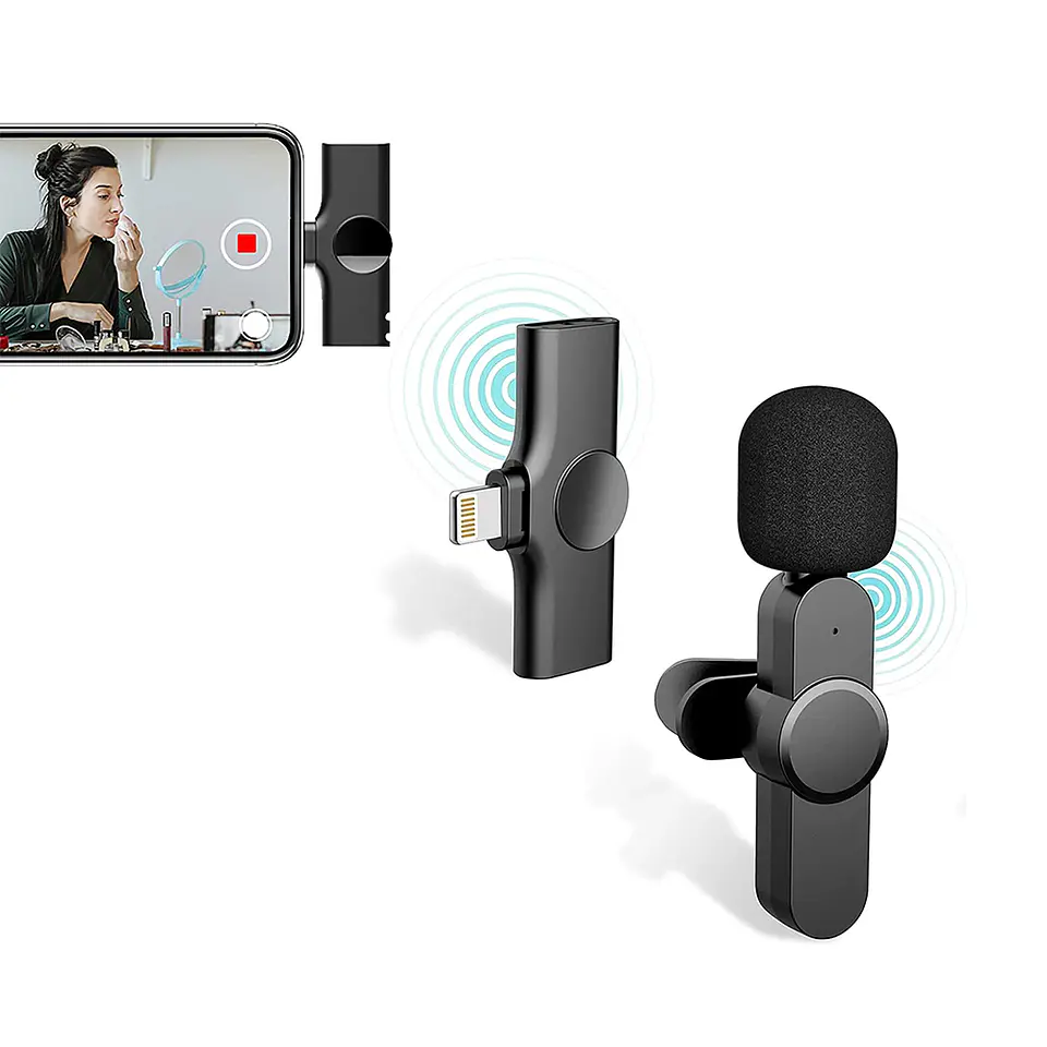 Micrófono Lavalier Solapa Inalámbrico Para iPhone, iPad 1