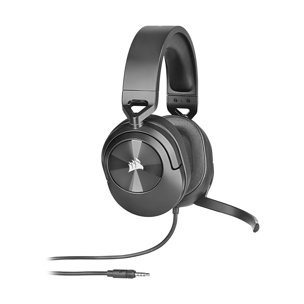 Audífonos Corsair Over-Ear Hs55 Stereo Cable 3.5mm, Carbón