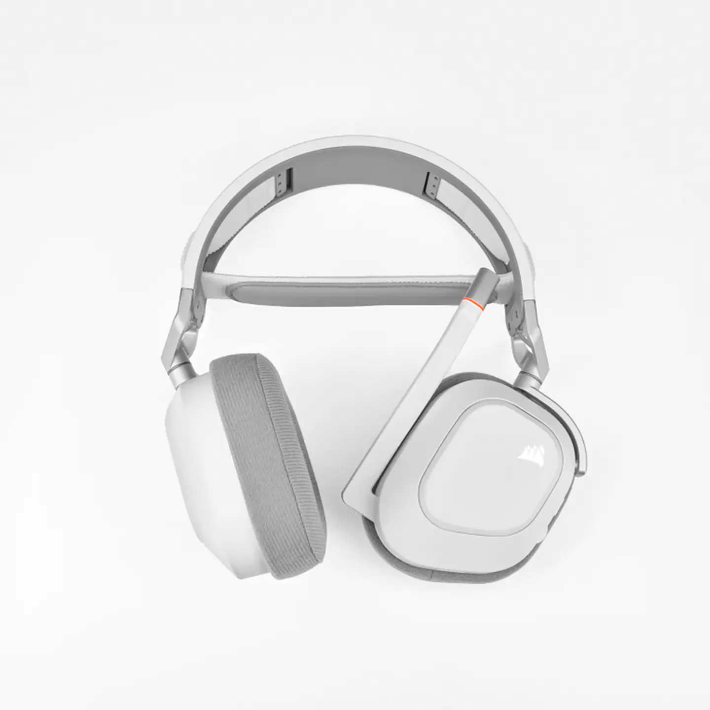 Audífonos Wireless Premium Gamer Corsair HS80 RGB, Blanco 2