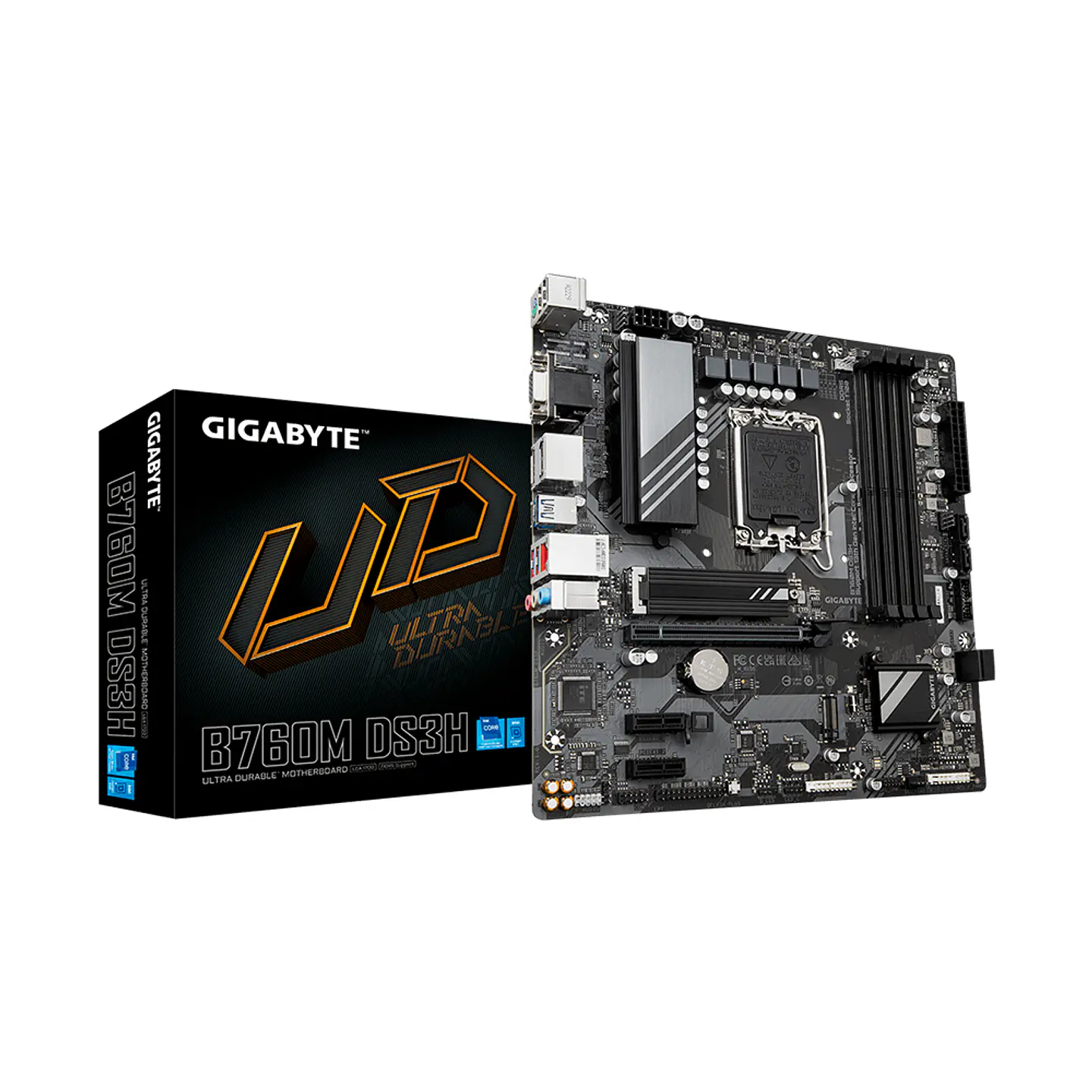 Placa Madre Gigabyte B760M DS3H LGA1700, DDR5, M.2, microATX 1