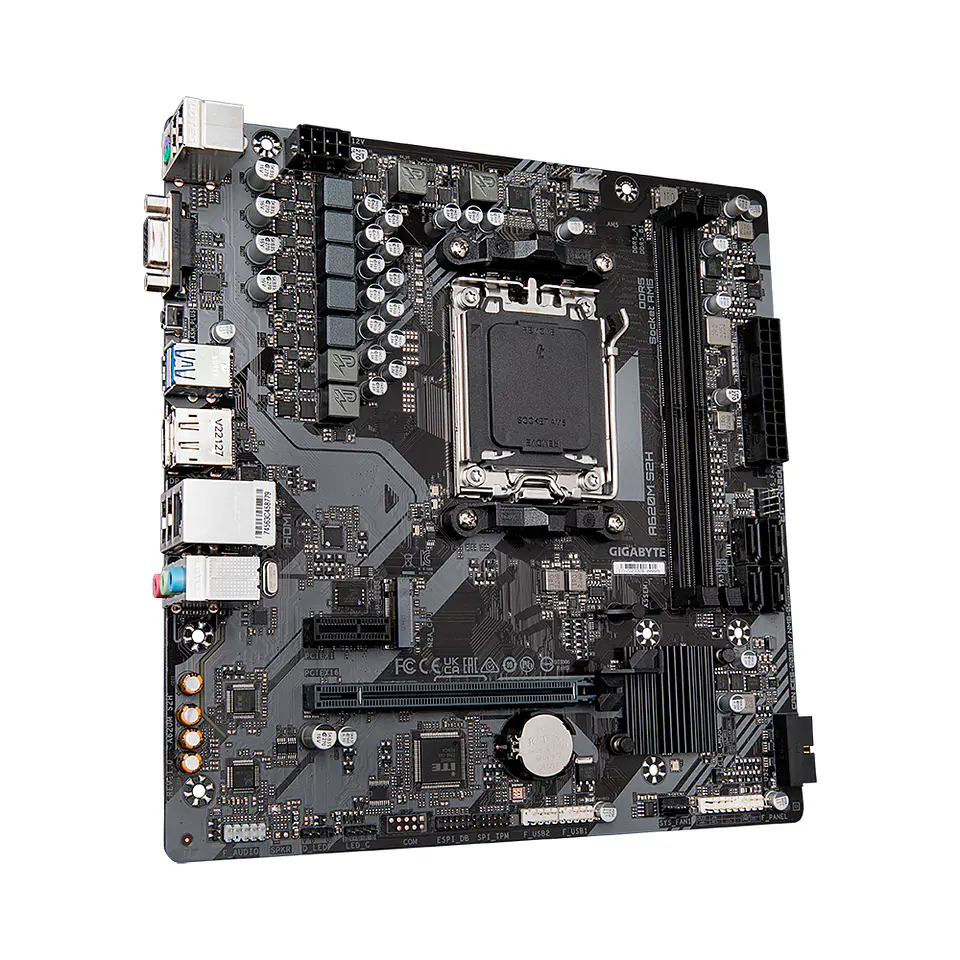 Placa Madre Gigabyte A620m S2H AMD AM5, DDR5, mAtx, PCIe 4.0 3