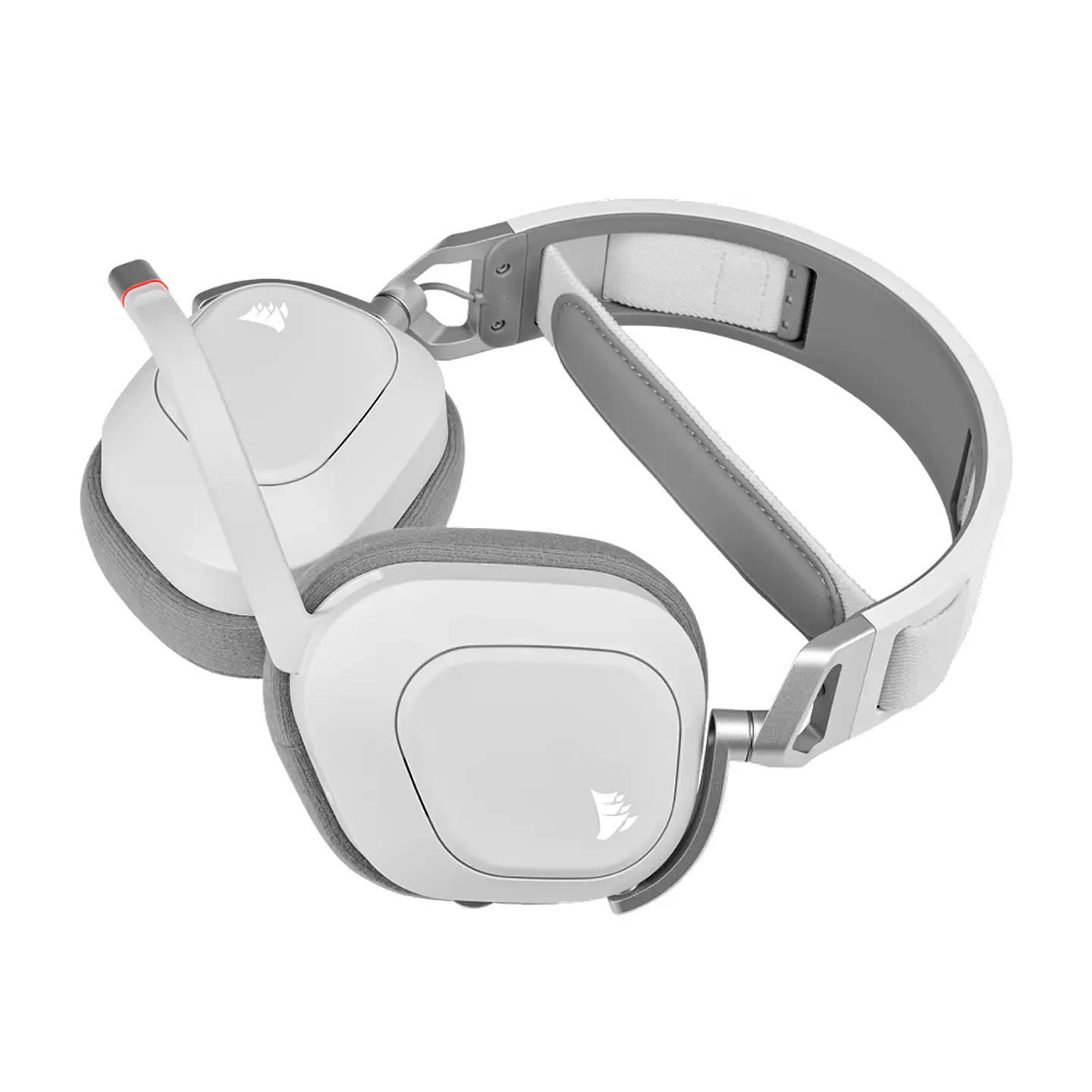 Audífonos Wireless Premium Gamer Corsair HS80 RGB, Blanco 5