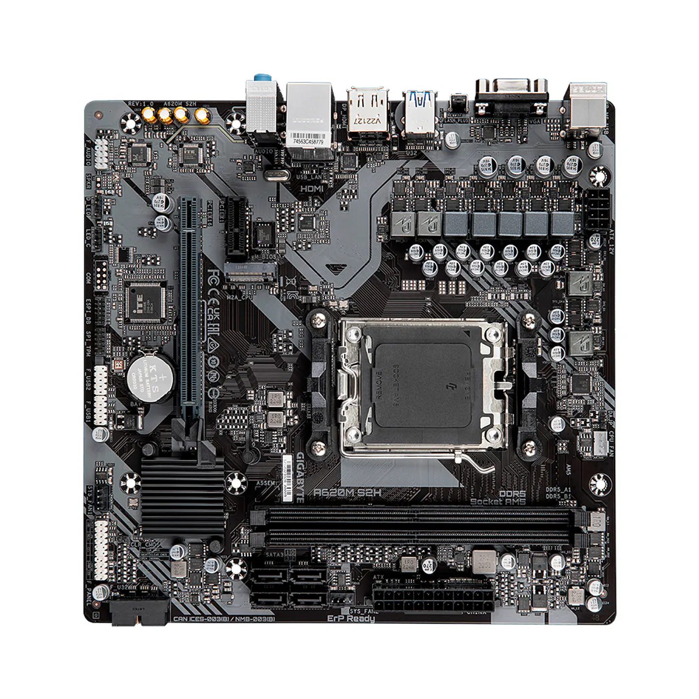 Placa Madre Gigabyte A620m S2H AMD AM5, DDR5, mAtx, PCIe 4.0 4