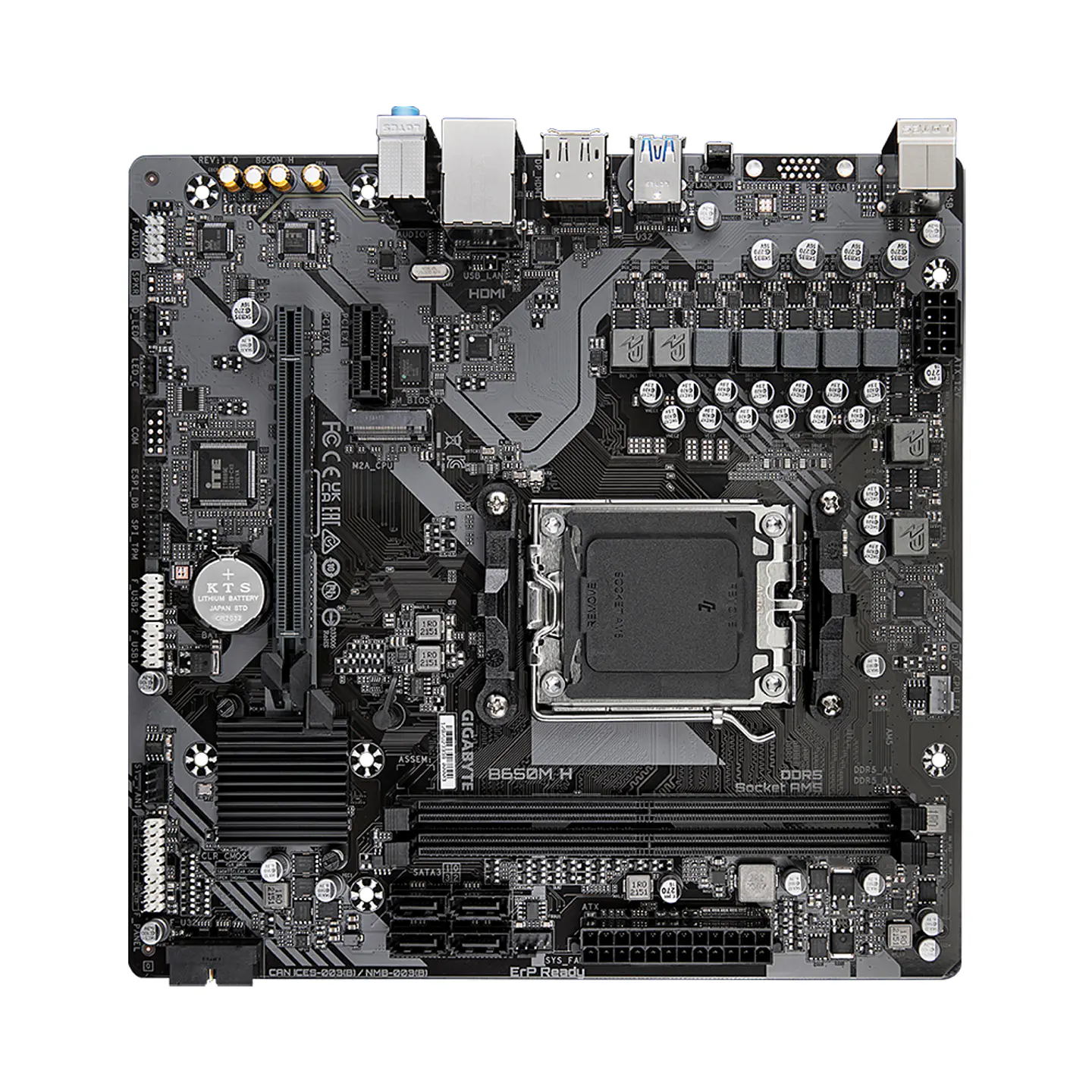 Placa Madre Gigabyte B650M H AM5 DDR5, mATX, Serie 7000 8000 4