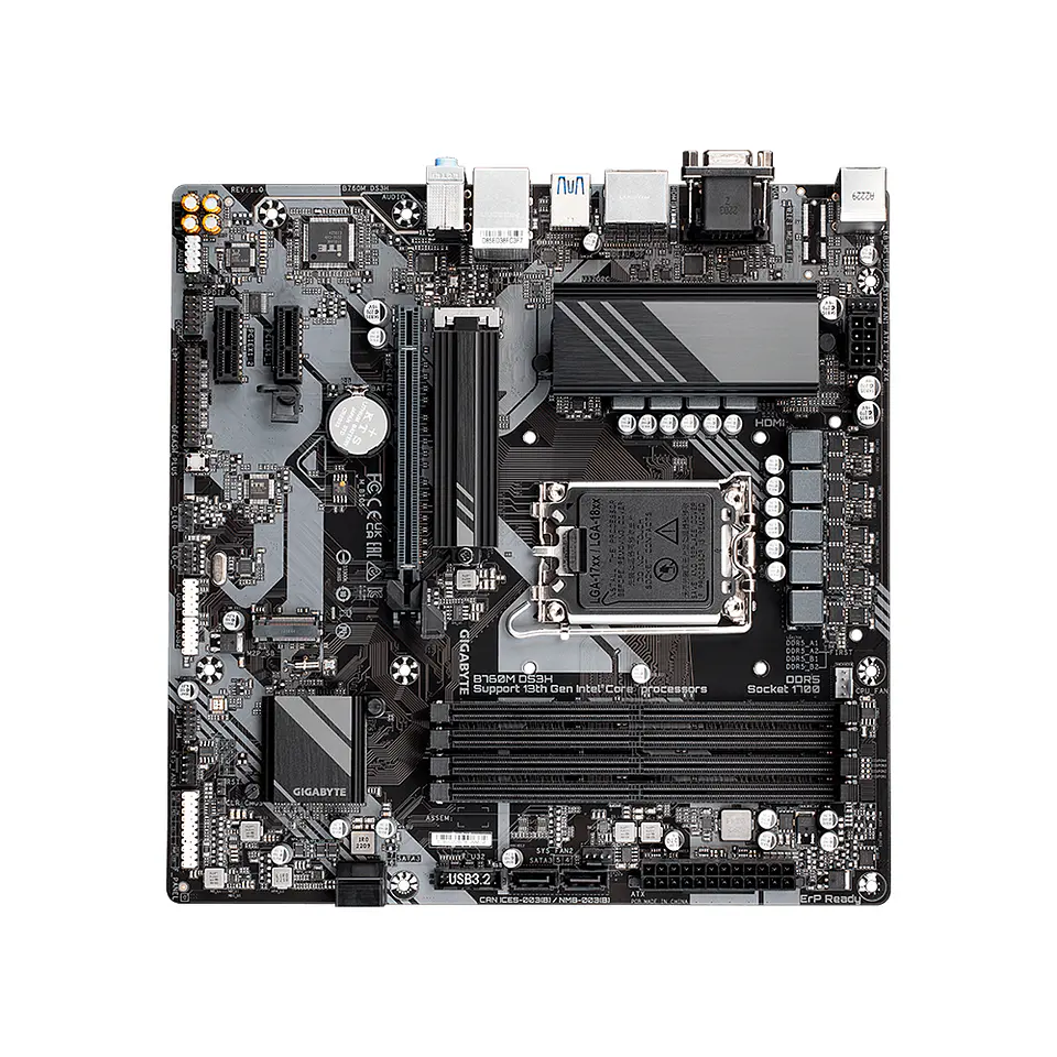 Placa Madre Gigabyte B760M DS3H LGA1700, DDR5, M.2, microATX 5