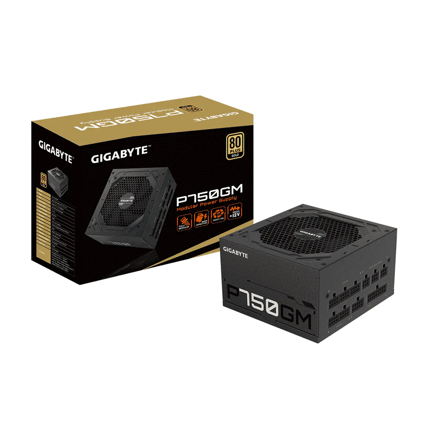Fuente de Poder Gigabyte P750GM - 750W (Modular,  ATX, 80+ Gold) 1