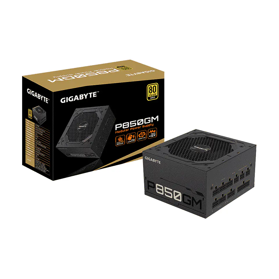 Fuente de Poder Gigabyte P850GM - 850W (Modular, 80+ Gold, ATX) 1