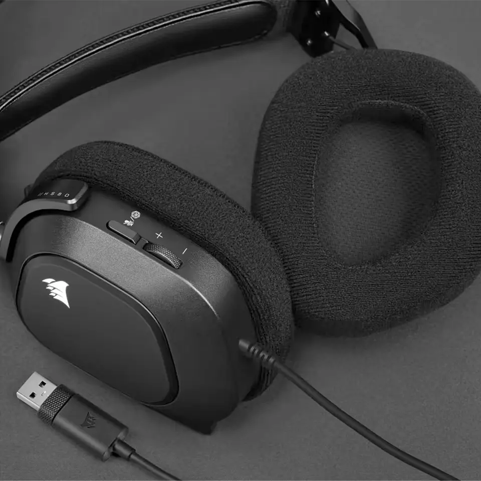 Audífonos Gamer Corsair HS80 RGB Dolby Audio 7.1, USB, Negro 2