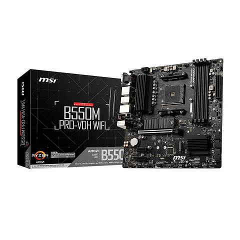 Placa Madre MSI B550M PRO-VDH WIFI Socket AM4, 4xDDR4, Ryzen