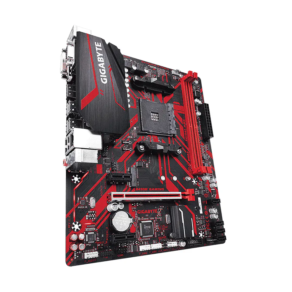 Placa Madre Gigabyte B450M GAMING (AM4, DDR4 2133/3600MHz, M.2, MicroATX) 2