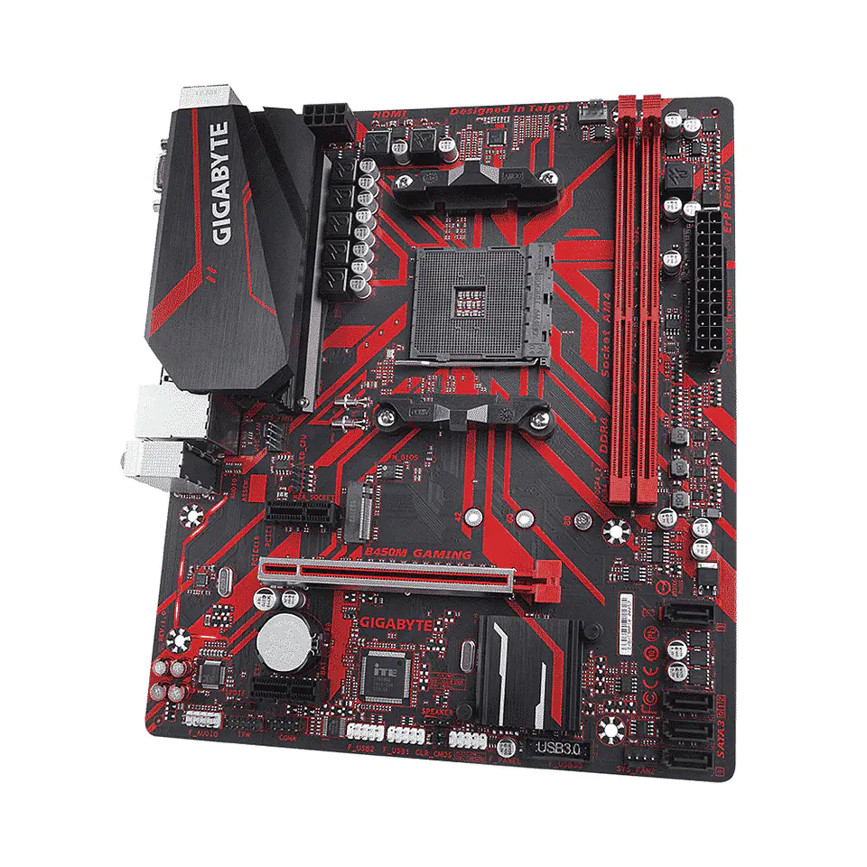 Placa Madre Gigabyte B450M GAMING (AM4, DDR4 2133/3600MHz, M.2, MicroATX) 3