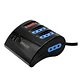 Extensión Alargador Escritorio Sobrevoltaje USB/USB-C, Negro - Miniatura 3