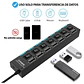Hub 7 puertos USB 2.0 con interruptores individuales - Miniatura 2
