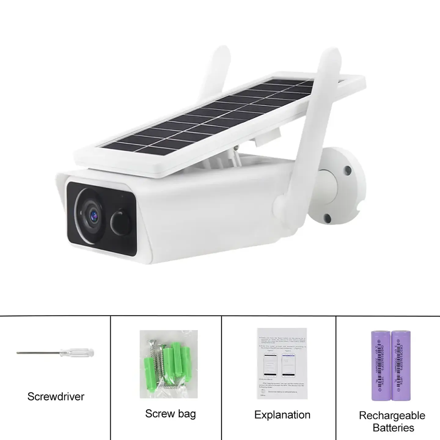 Cámara Exterior Solar IP Wifi FHD con micrófono y batería 7