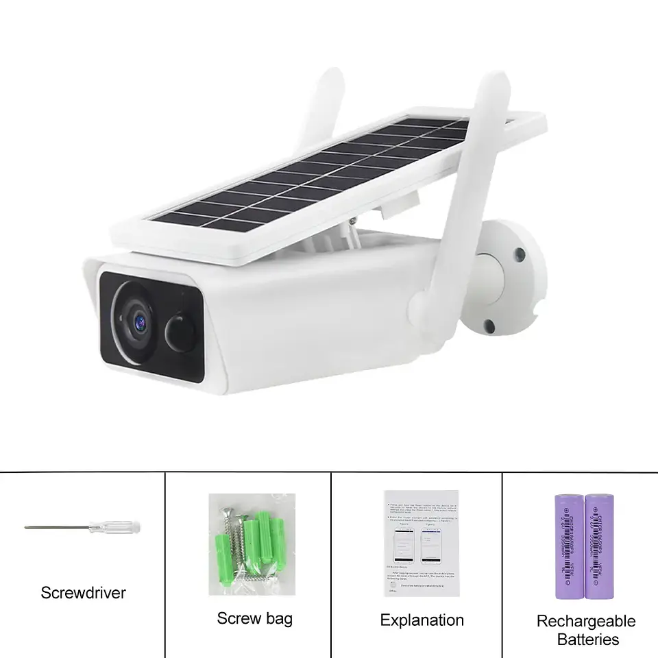 Cámara Exterior Solar IP Wifi FHD con micrófono y batería 7