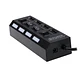 Hub 4 puertos USB 2.0 con interruptores individuales - Miniatura 2