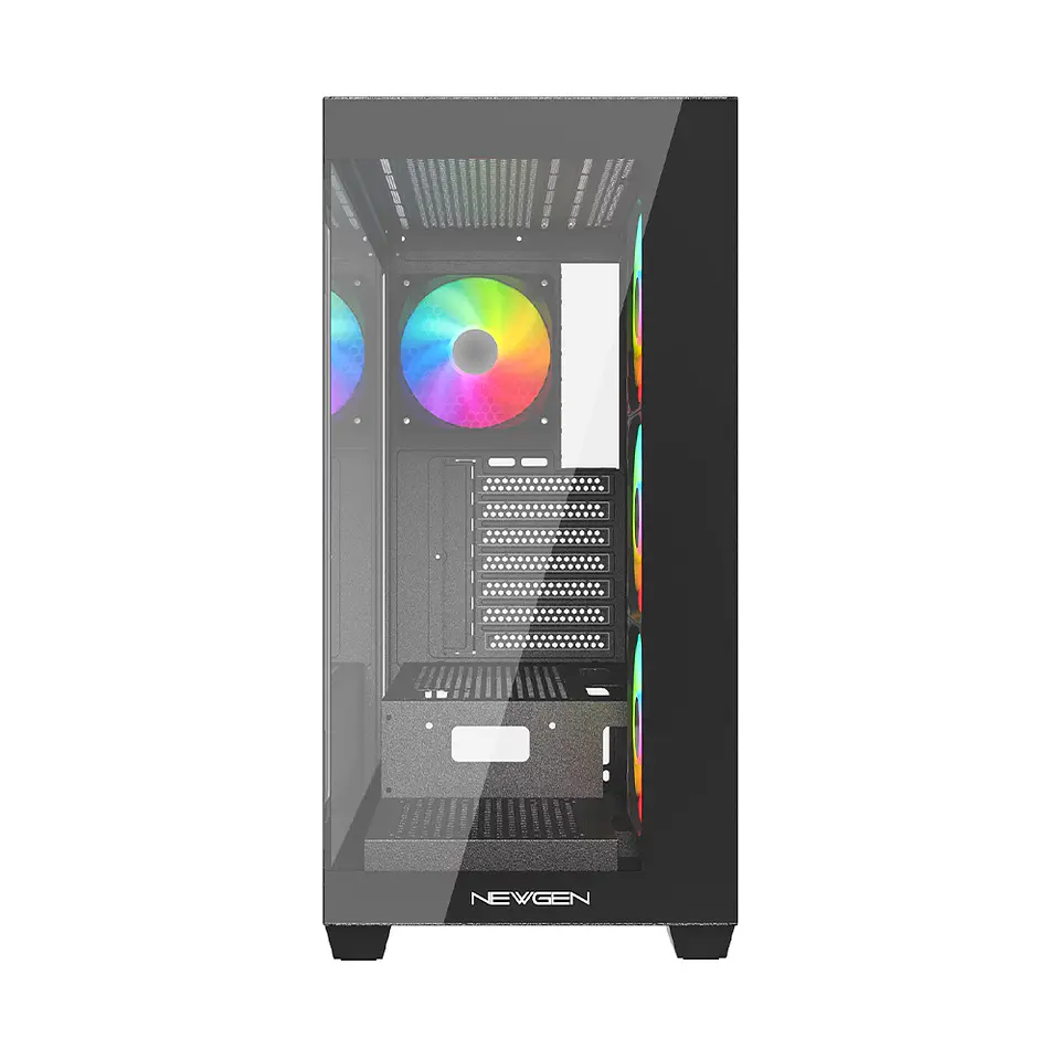 Gabinete Newgen Radiant 01 Glass ATX, 4 cooler RGB + control 2