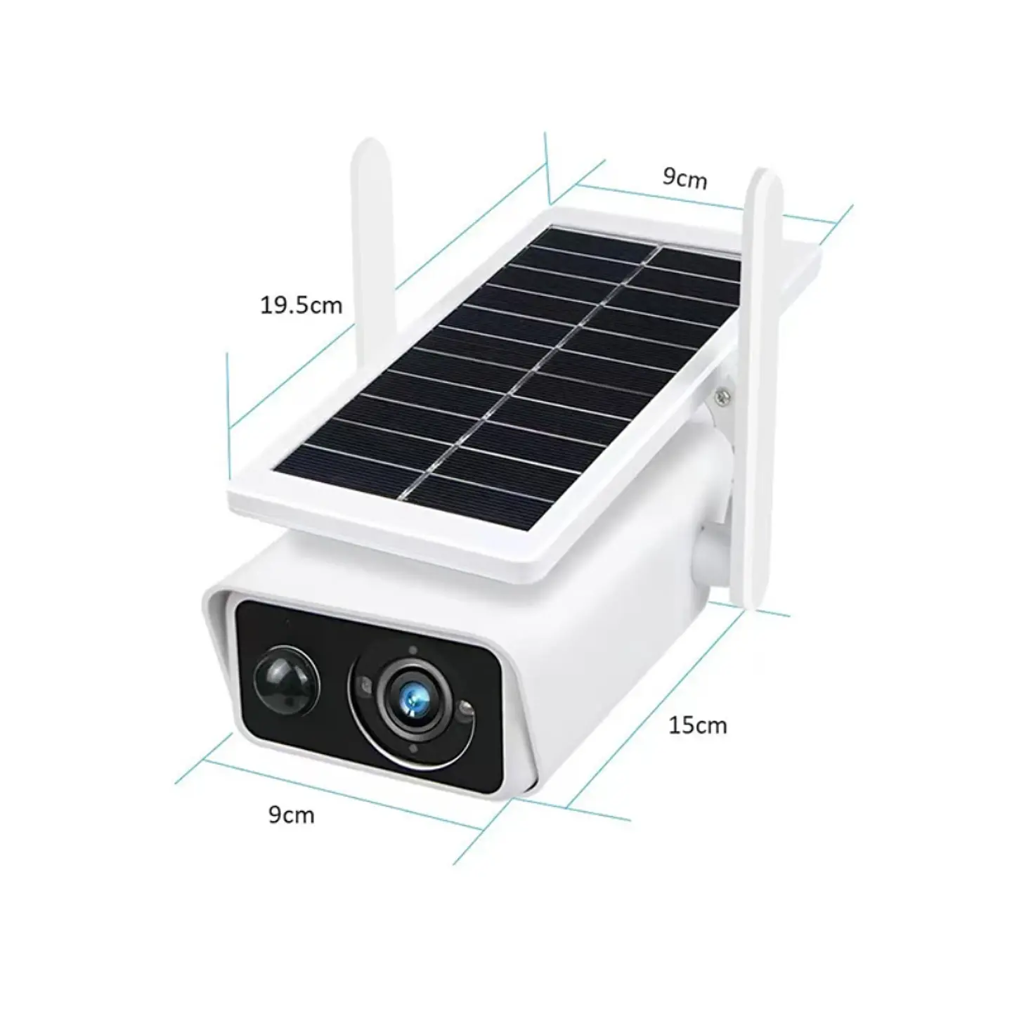 Cámara Exterior Solar IP Wifi FHD con micrófono y batería 8