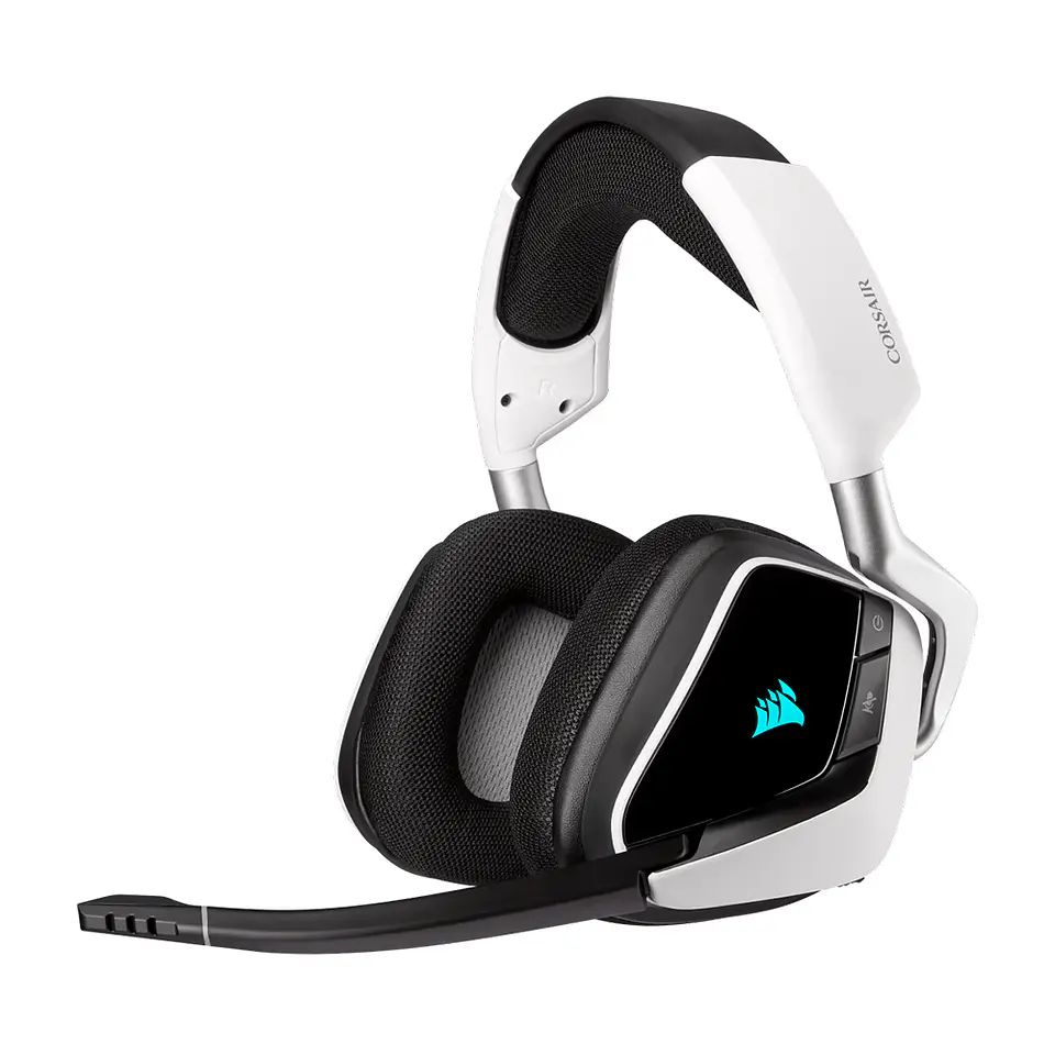 Audífonos Wireless Gamer Corsair Void RGB Elite 7.1, Blanco 1