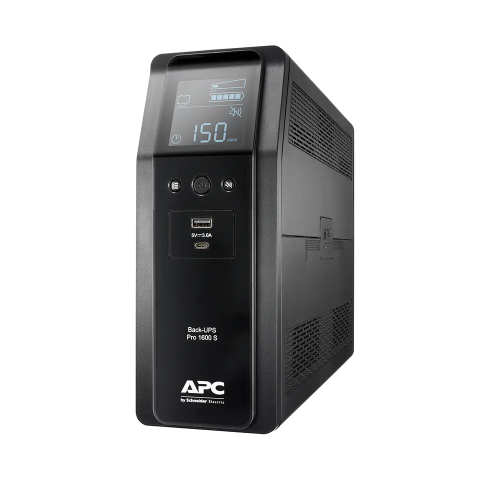 UPS PRO APC 1600VA, 8 Salidas, LCD, AVR, 960W, Ideal Gaming 1