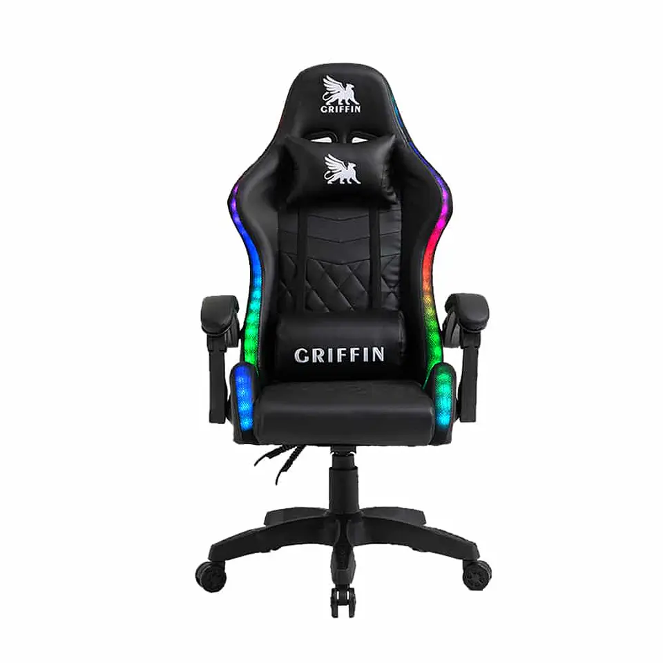 Silla de escritorio Ultimate Griffin Gamer RGB con Alfombra 2