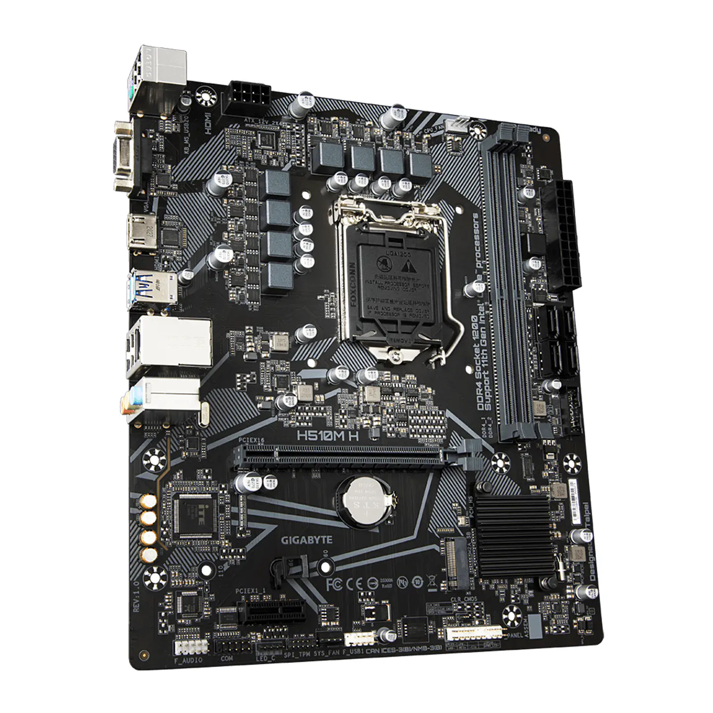 Placa Madre Gigabyte H510M H (LGA1200, DDR4 2133/3200Mhz, M.2, MicroATX) 2