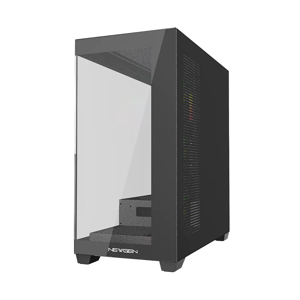 Gabinete Newgen Radiant 01 Glass ATX, 4 cooler RGB + control 9