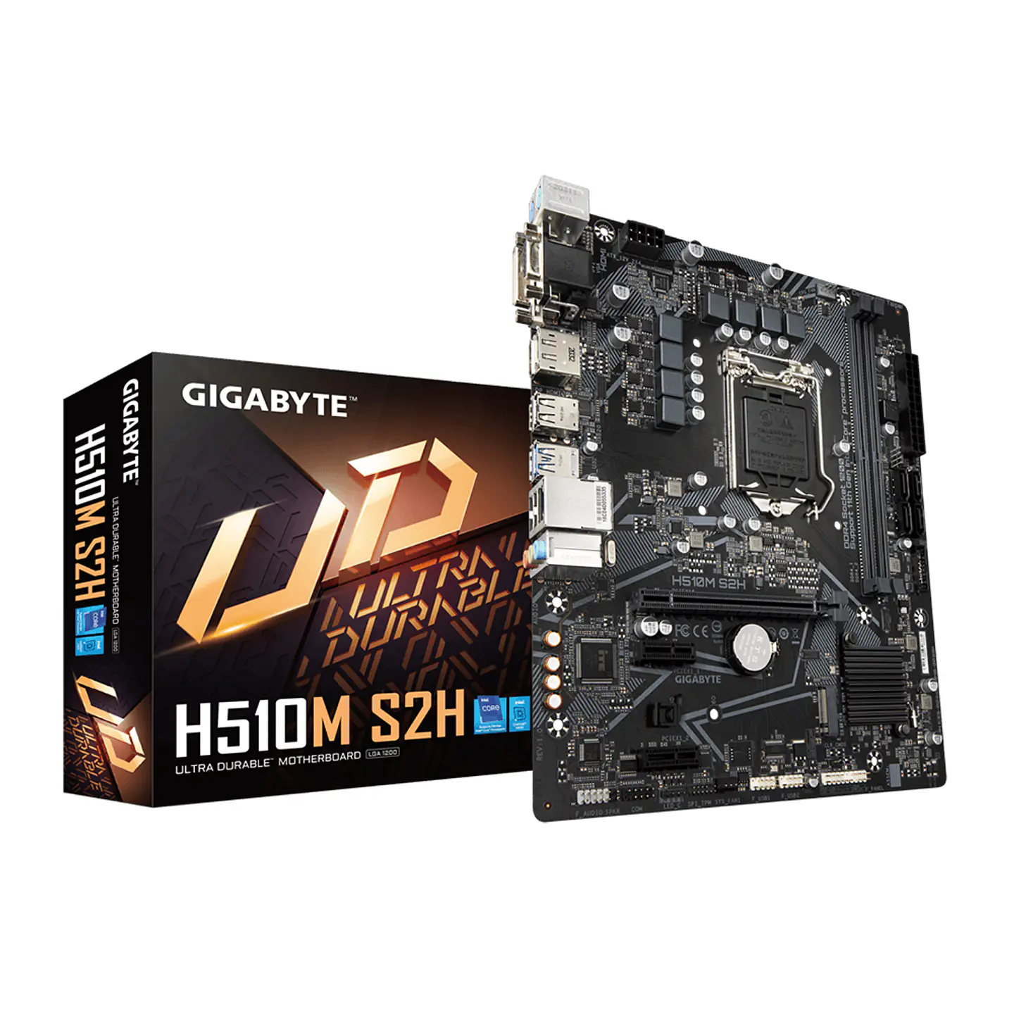 Placa Madre Gigabyte H510M S2H (LGA1200, DDR4 2133/3200Mhz, MicroATX) 1