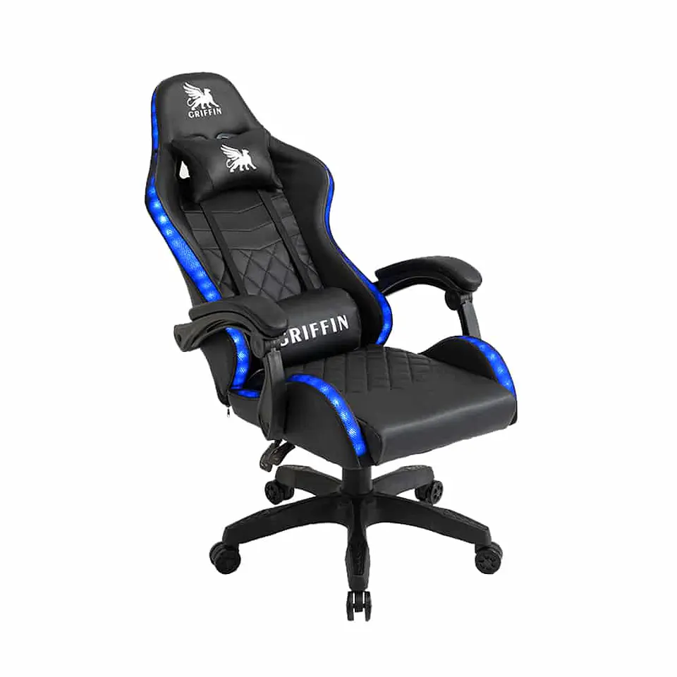 Silla de escritorio Ultimate Griffin Gamer RGB con Alfombra 8