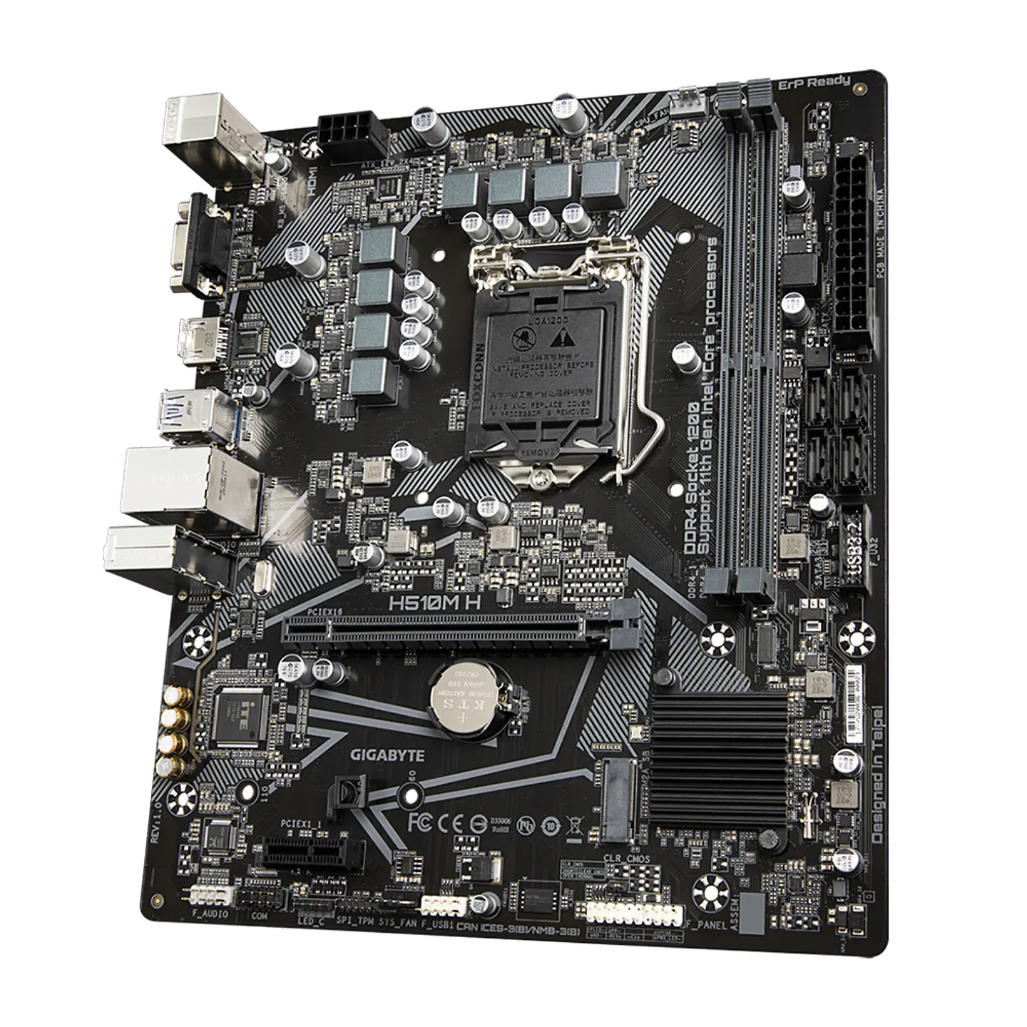 Placa Madre Gigabyte H510M H (LGA1200, DDR4 2133/3200Mhz, M.2, MicroATX) 4