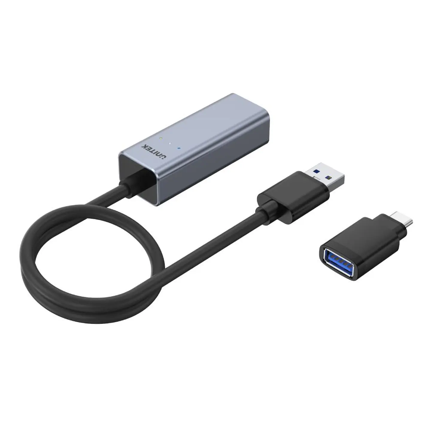 Adaptador USB 3.0 a Gigabit Ethernet con adaptador USB-C 2