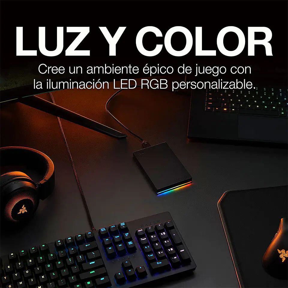 Disco Duro Externo Seagate FireCuda 1TB (RGB, 2.5