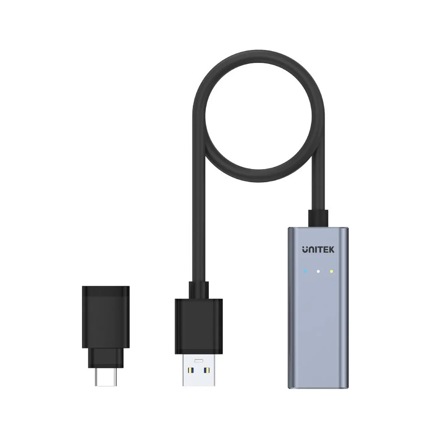 Adaptador USB 3.0 a Gigabit Ethernet con adaptador USB-C 3