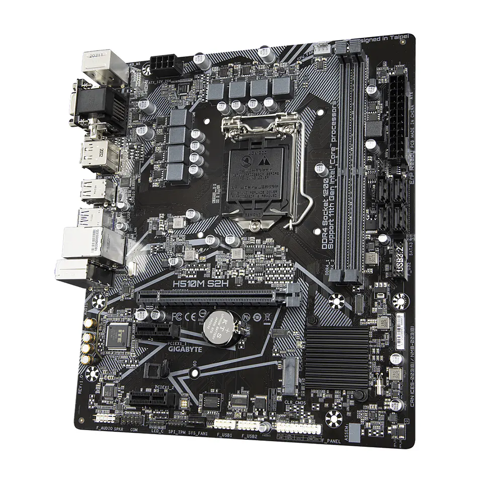 Placa Madre Gigabyte H510M S2H (LGA1200, DDR4 2133/3200Mhz, MicroATX) 3