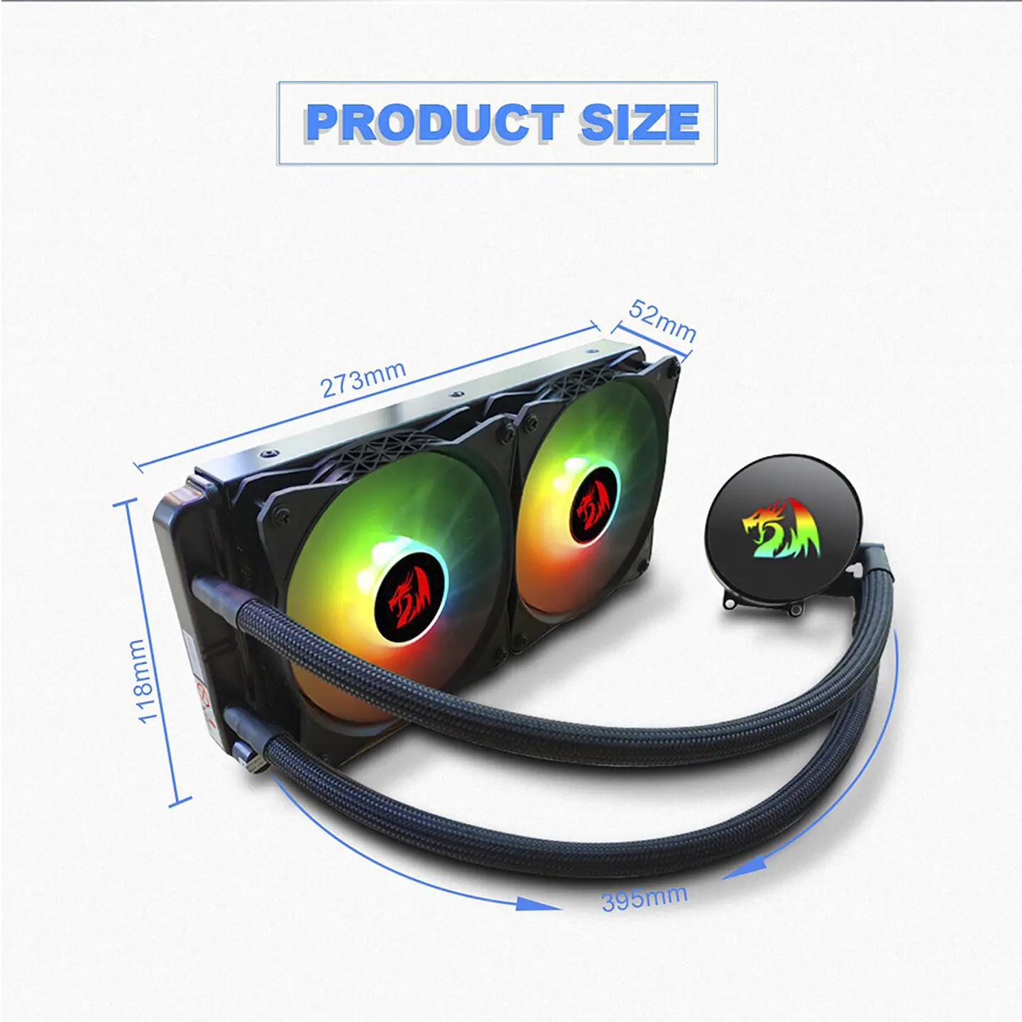 Refrigeración Líquida Redragon Effect X (RGB, 240mm, Intel/AMD) 3