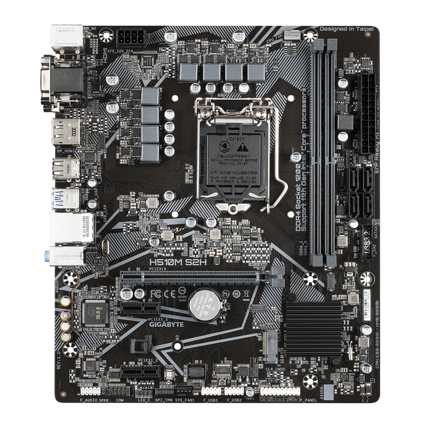 Placa Madre Gigabyte H510M S2H (LGA1200, DDR4 2133/3200Mhz, MicroATX) 4