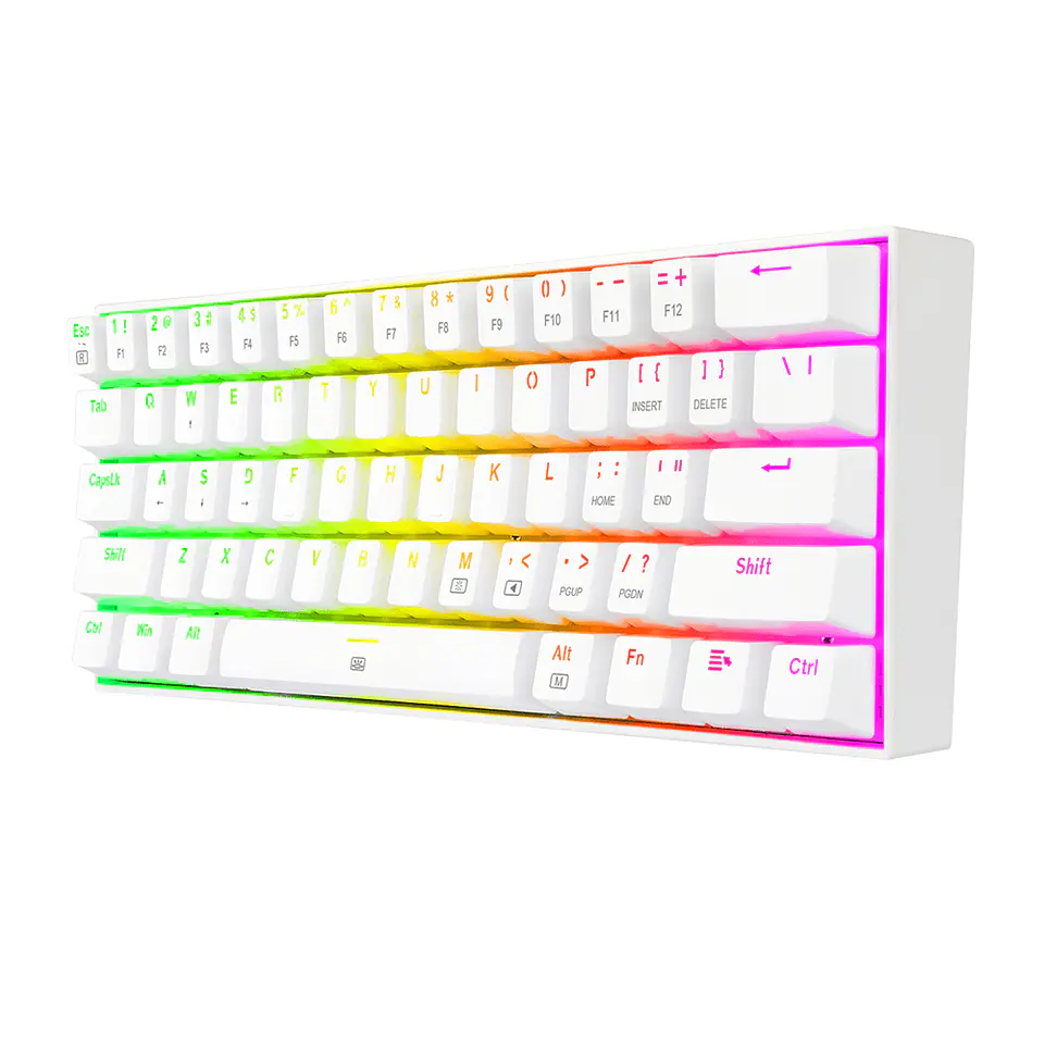 Kit Gamer Redragon 3 en 1 - S129W (Teclado + Audífonos + Mouse) - White RGB 5