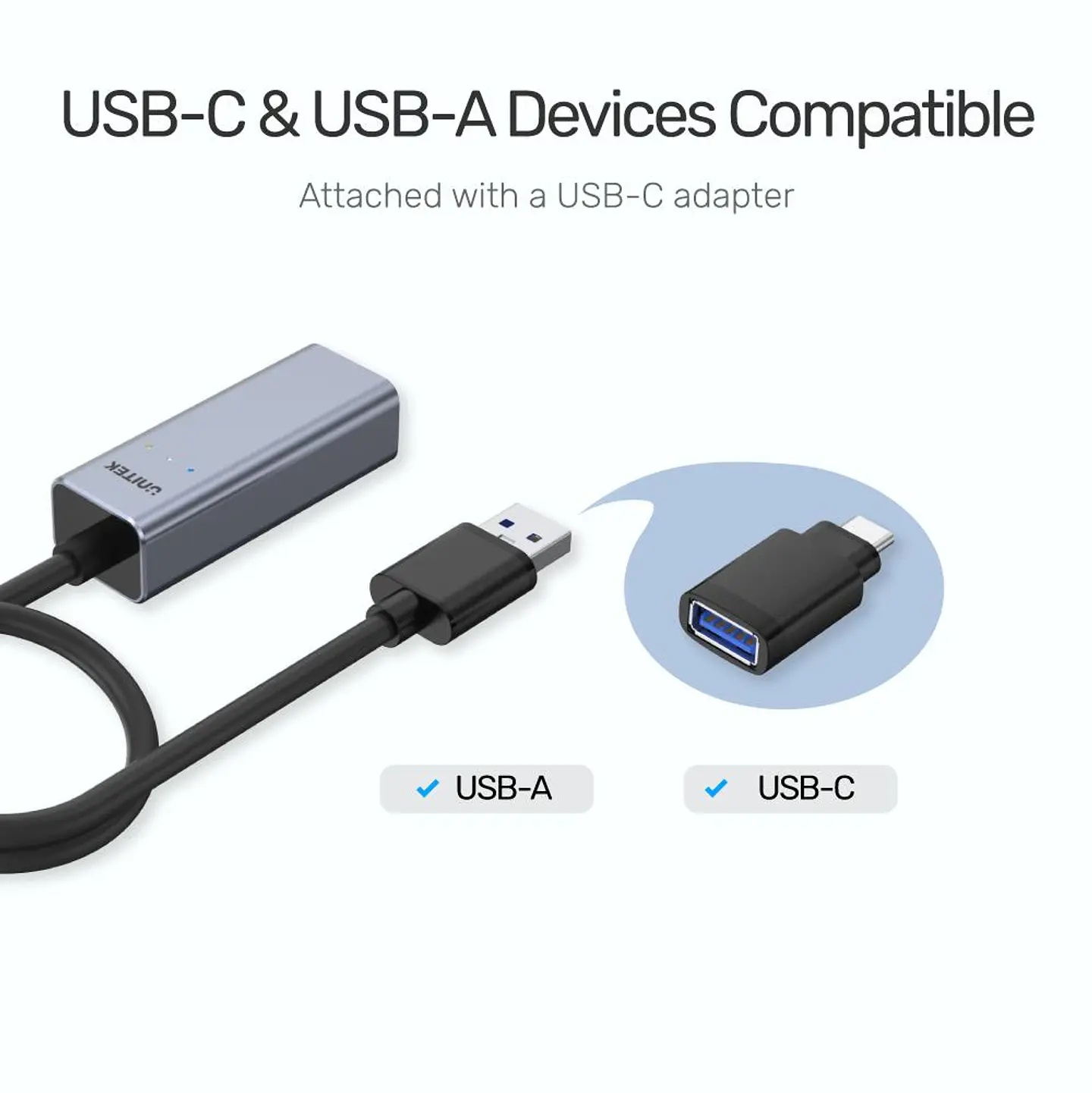Adaptador USB 3.0 a Gigabit Ethernet con adaptador USB-C 7