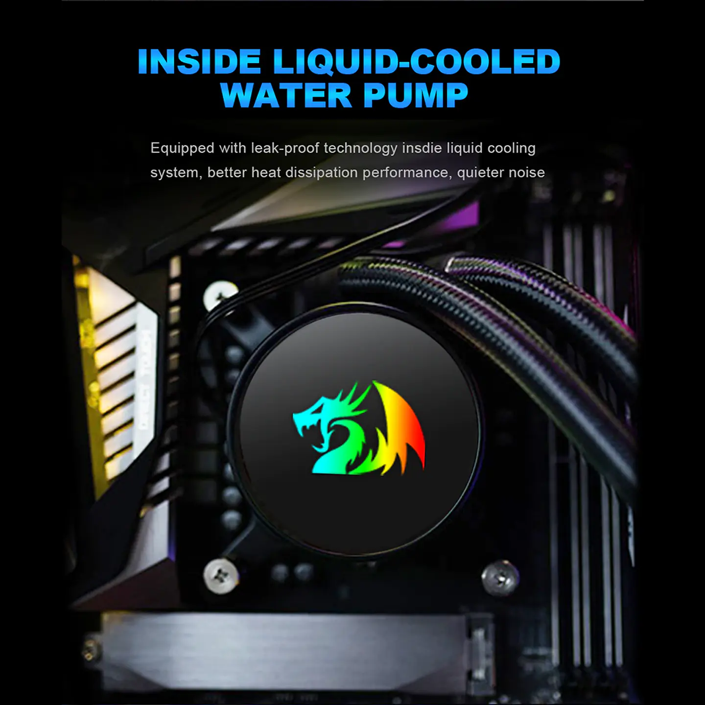 Refrigeración Líquida Redragon Effect X (RGB, 240mm, Intel/AMD) 5