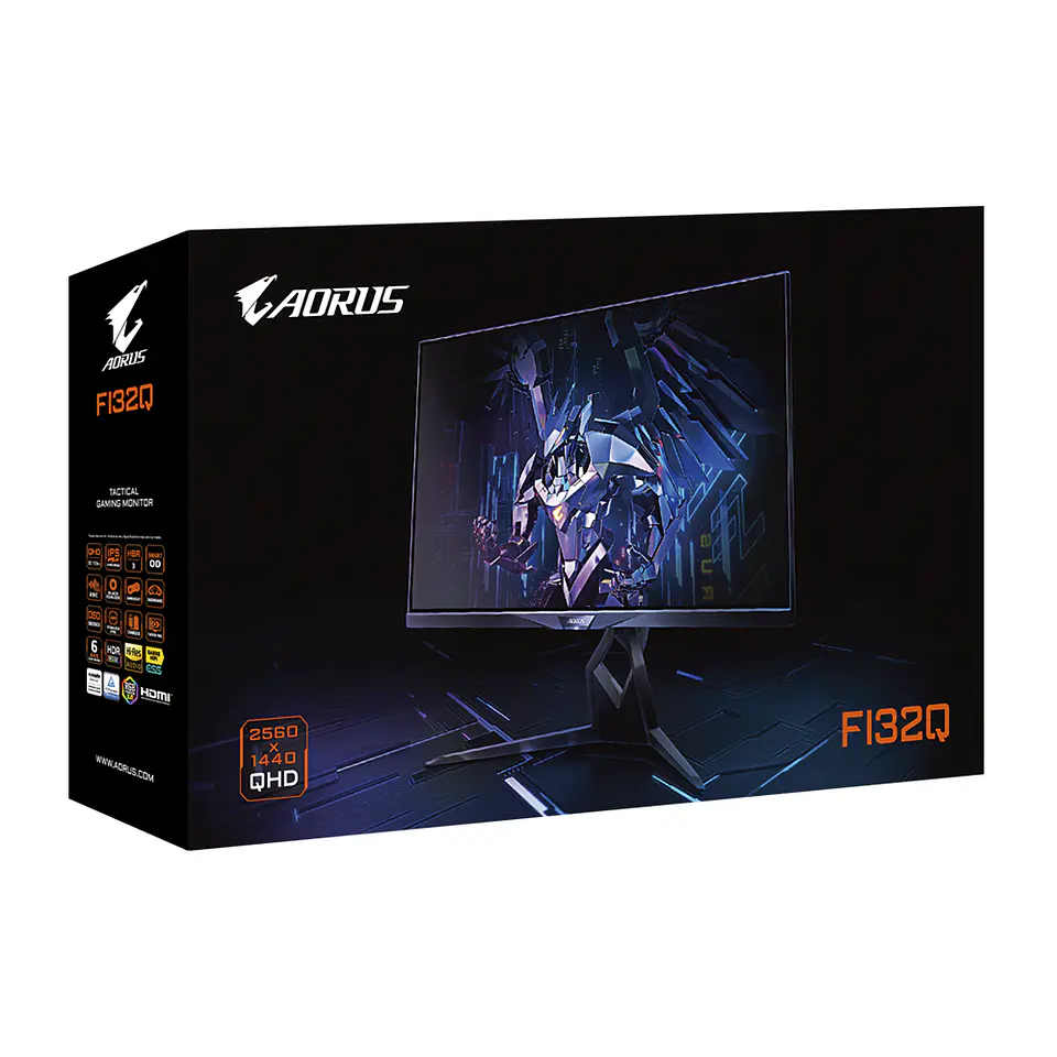 Monitor Gamer AORUS FI32Q - 31.5“ (170Hz, 2560 x 1440, IPS, Vesa) 9