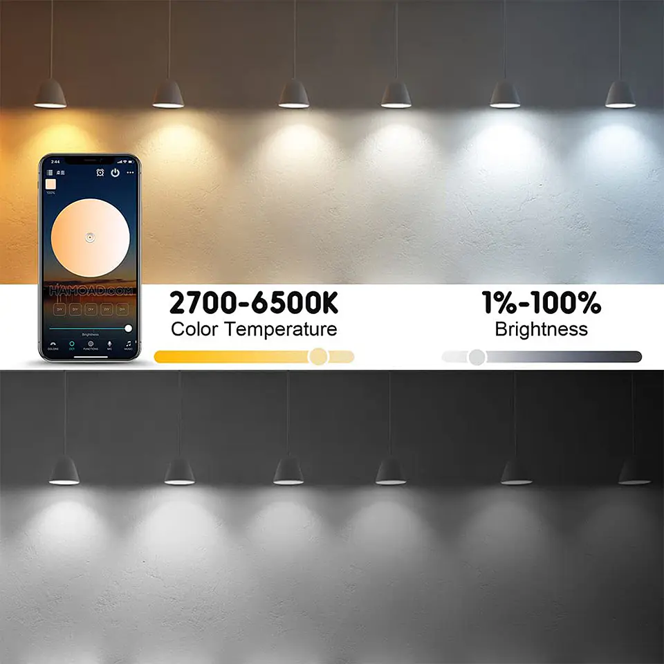 Bombilla Led Inteligente, App Tuya, Alexa, Google Home (WiFi, RGB, 9W, 6500K) 3