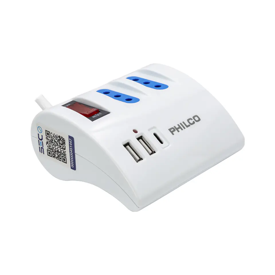 Extensión Alargador Escritorio Sobrevoltaje USB/USB-C, Blanco 4