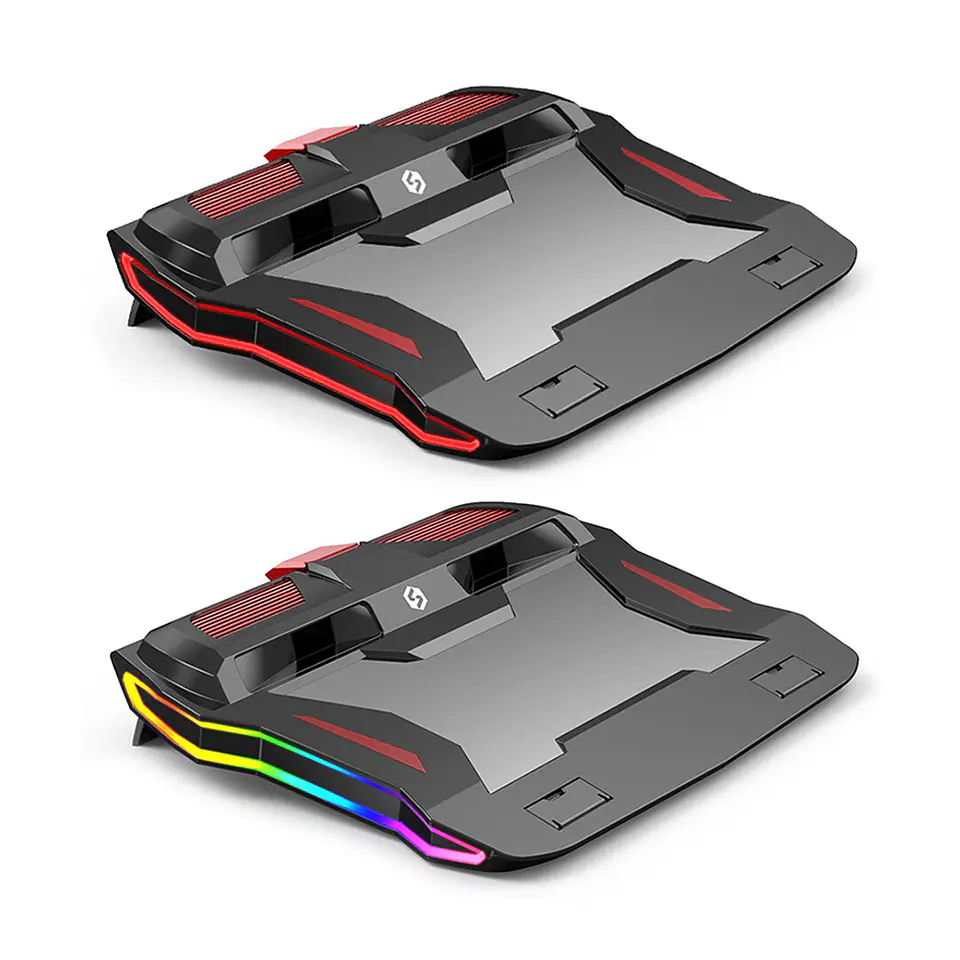 Turbo Cooler Base Ventilador Notebook Gamer RGB - ángulo ajustable 2